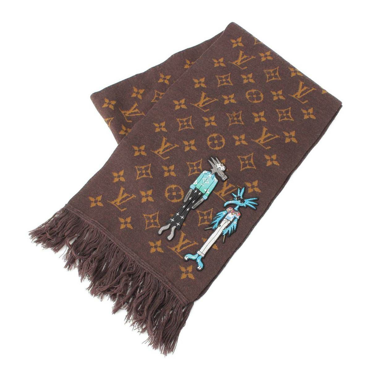 LOUIS VUITTON マフラー ルイヴィトン 21SS エシャルプ LVフレンズ モノグラム ウール