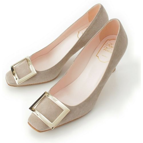 ロジェヴィヴィエ　ヌバック　フラットシューズ　スクエアバックル Roger Vivier（ロジェ ヴィヴィエ） | シューズ