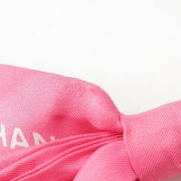 シャネル 23S ロゴ リボン シルク シュシュ ヘアアクセサリー アクセ