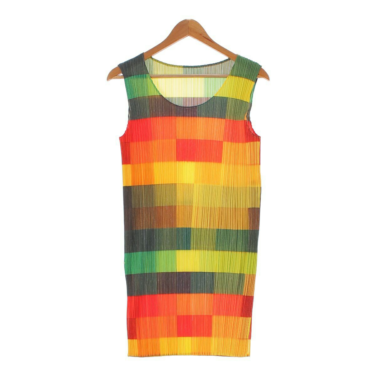 プリーツ マルチカラートップス ISSEY MIYAKE （PLEATS PLEASE ISSEY 
