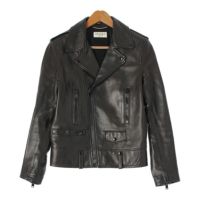 サンローラン 15AW エディ期 ラムスキン ジップアップ L01ライダース