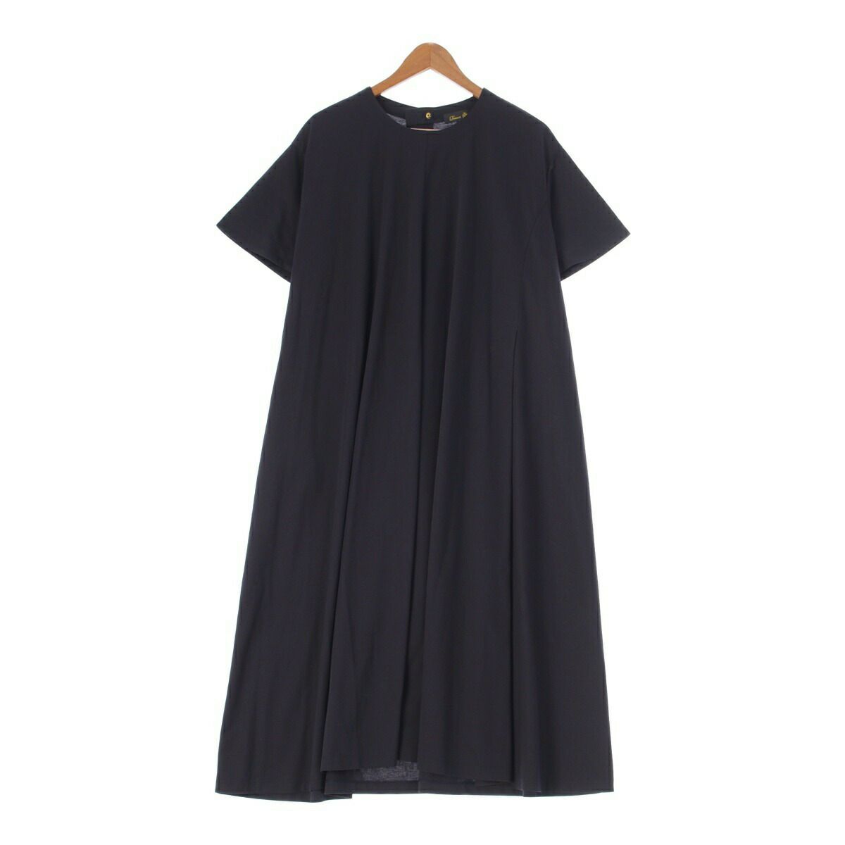 ドゥロワー DRAWER 23SS クルーネック コットン 半袖 ロングワンピース  