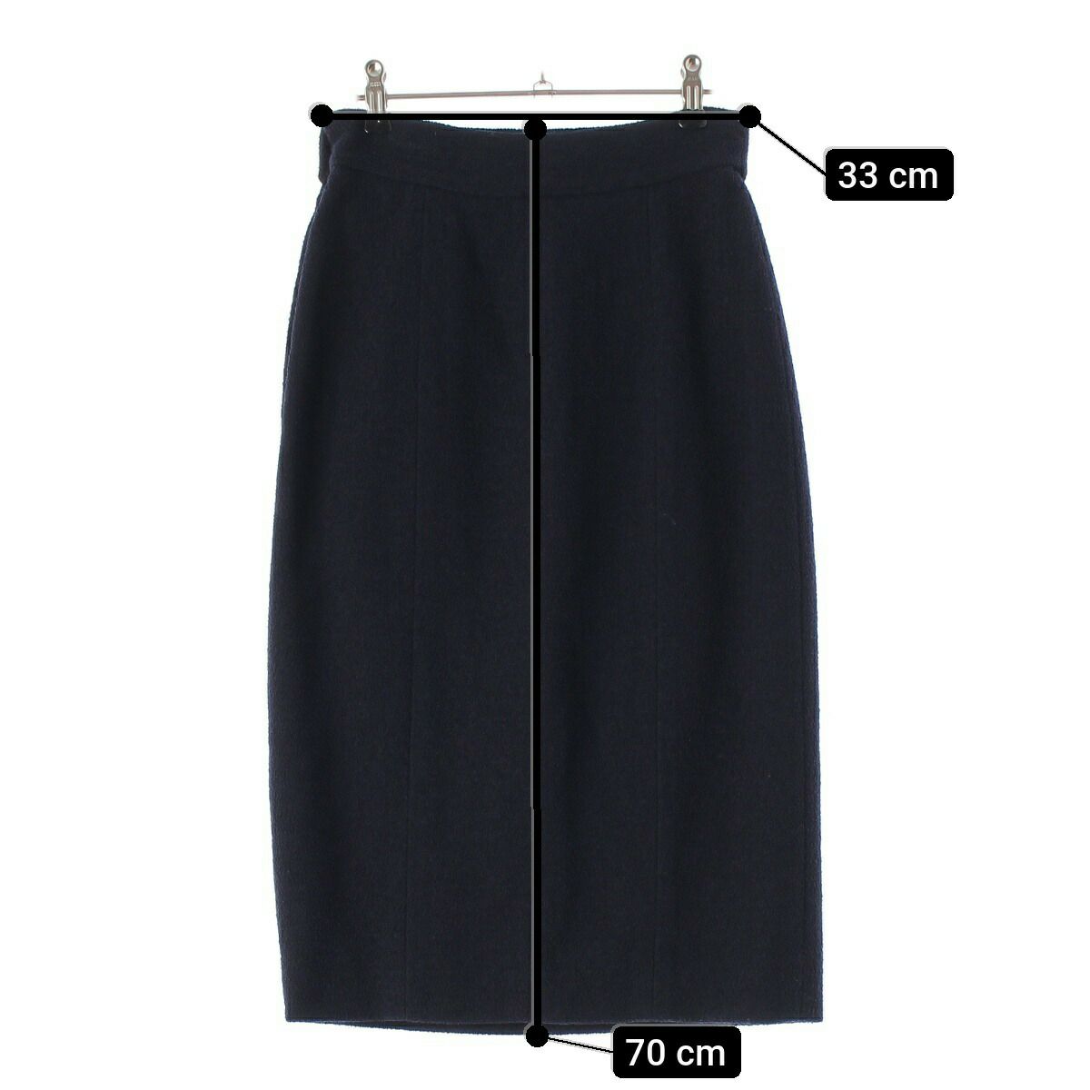 CÉLINE 黒 タイト巻きスカート セリーヌ36