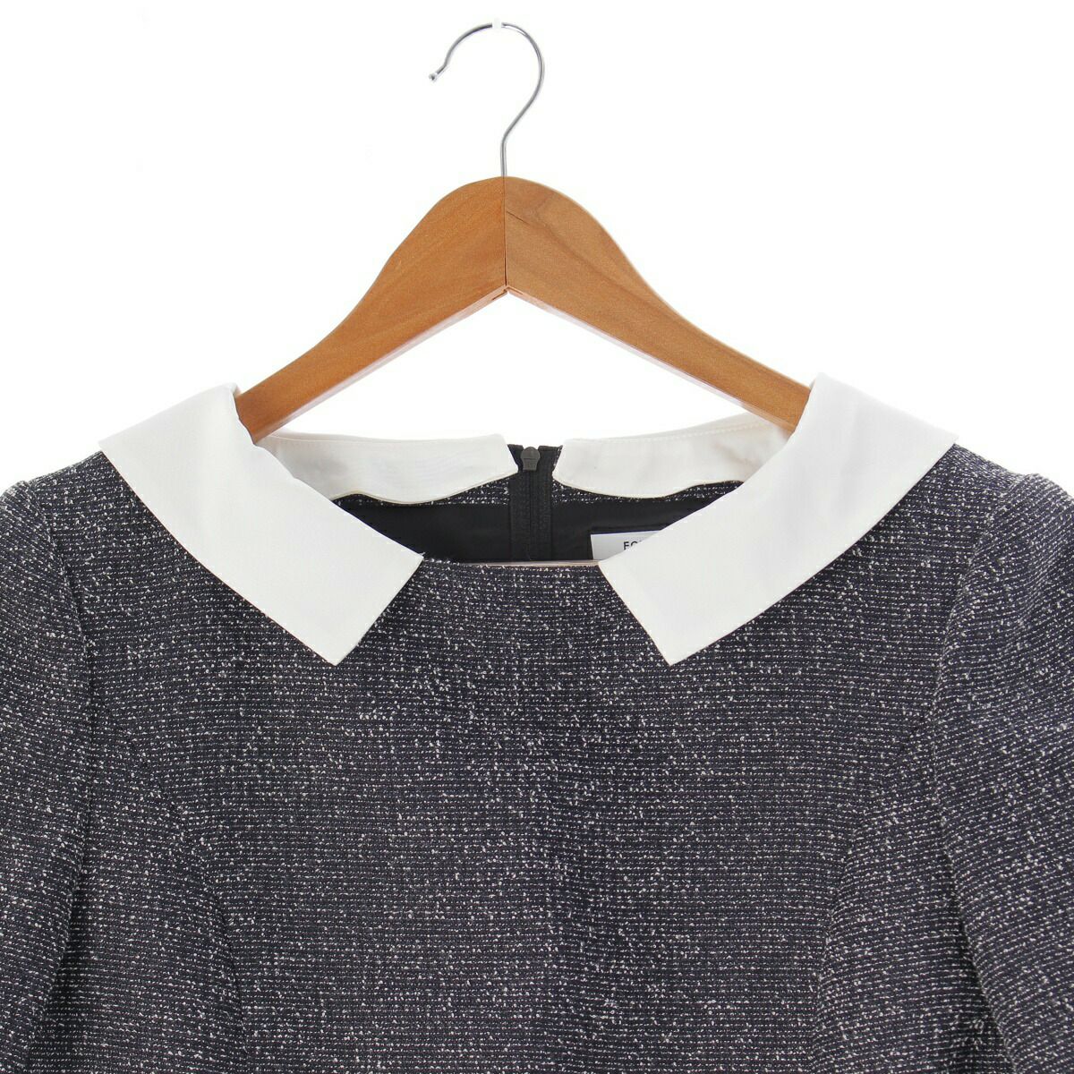 フォクシー 22年 Eclat De Nuit Dress 切り替え ツイードワンピース