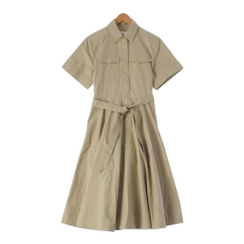 セリーヌ コットン トリオンフ ボタン シャツ ワンピース 2R32A2041.02BG ベージュ カーキ系 38