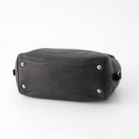 プラダ レザー エンボスロゴ ミニボストン ハンドバッグ 鞄 BR3091