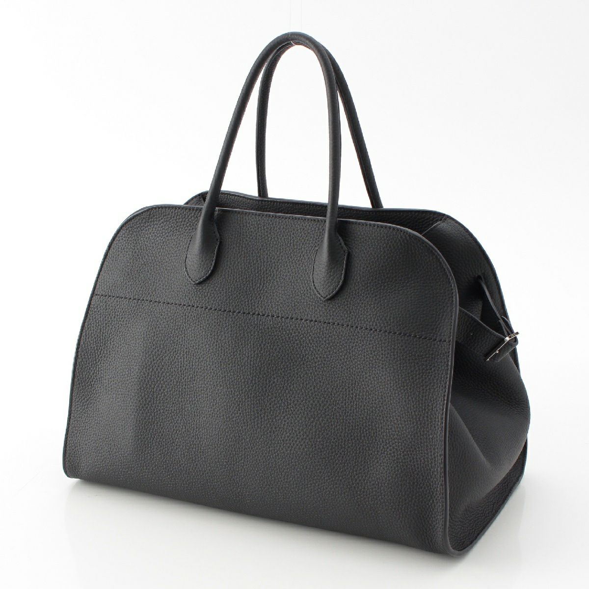 ザロウ レザー ソフトマルゴー 15 ハンドバッグ W1255 L133 ブラック