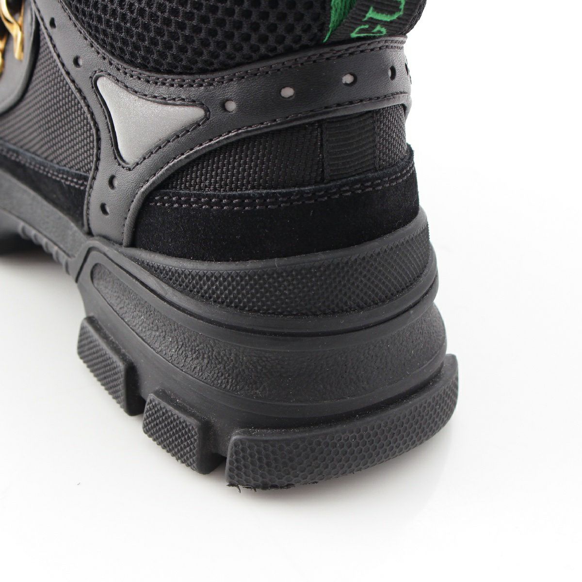 GUCCI (グッチ) フラッシュトレックスニーカー グリーン サイズ:6 1/2
