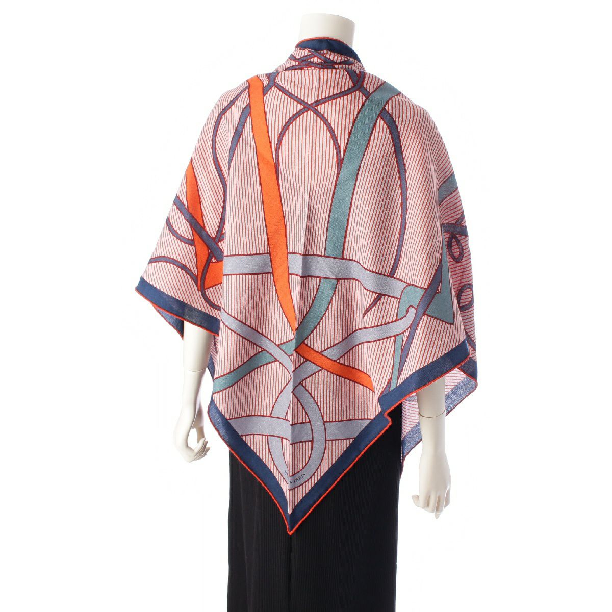 エルメス HERMES ワンピース コットン ブラウン ブラック ホワイト 総  