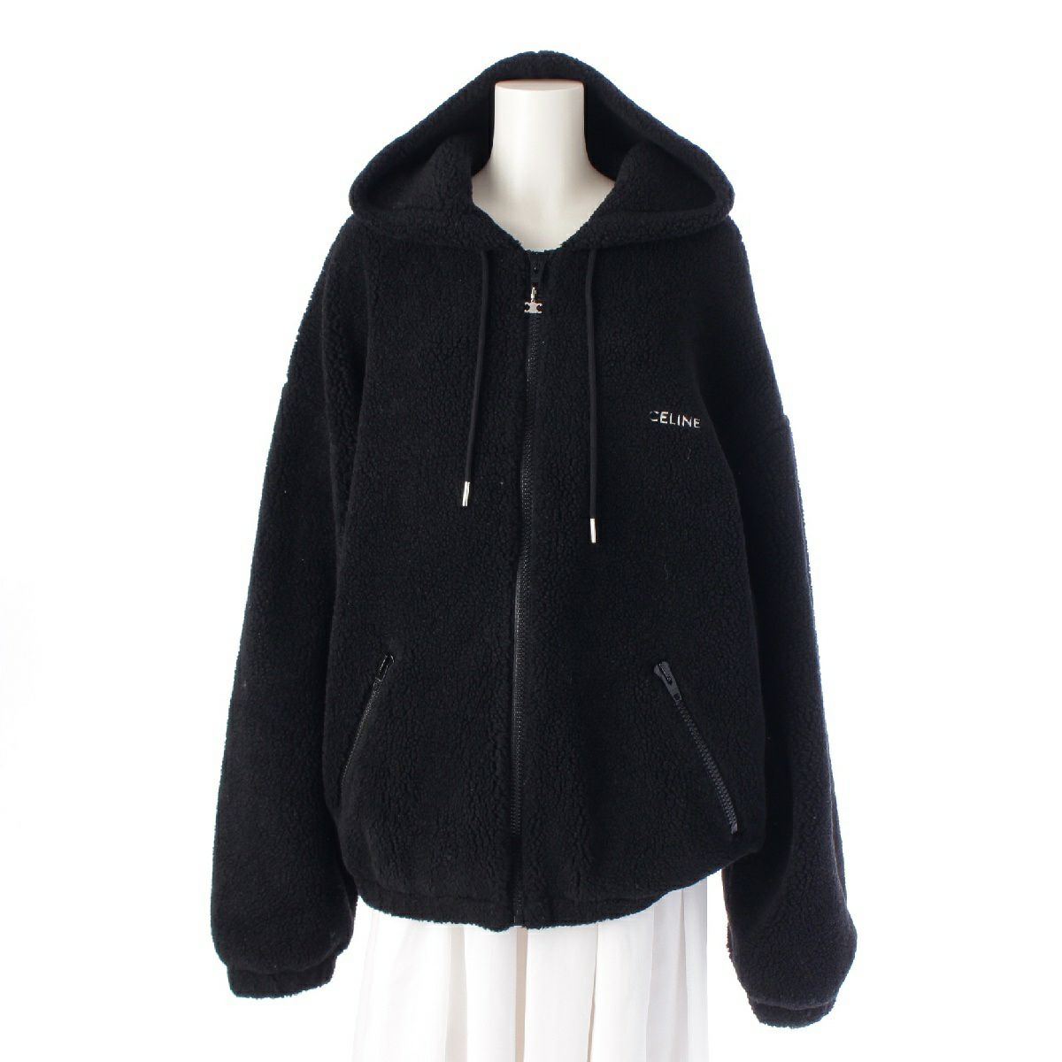 CELINE CELINE フード付きパーカー XL ブラック CELINE フード CELINE CELINE フード付きパーカー XL ブラック CELINE フード