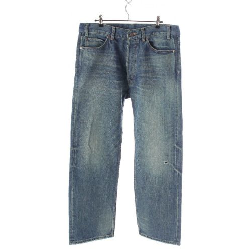 セリーヌ 24年 コットンデニム ミッドナイト サファイア ダメージ デニムパンツ ボトムス ジーンズ 2N946676X ブルー 32