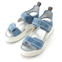 ルイヴィトン LVアークライト モノグラムデニム ロゴ ストラップ