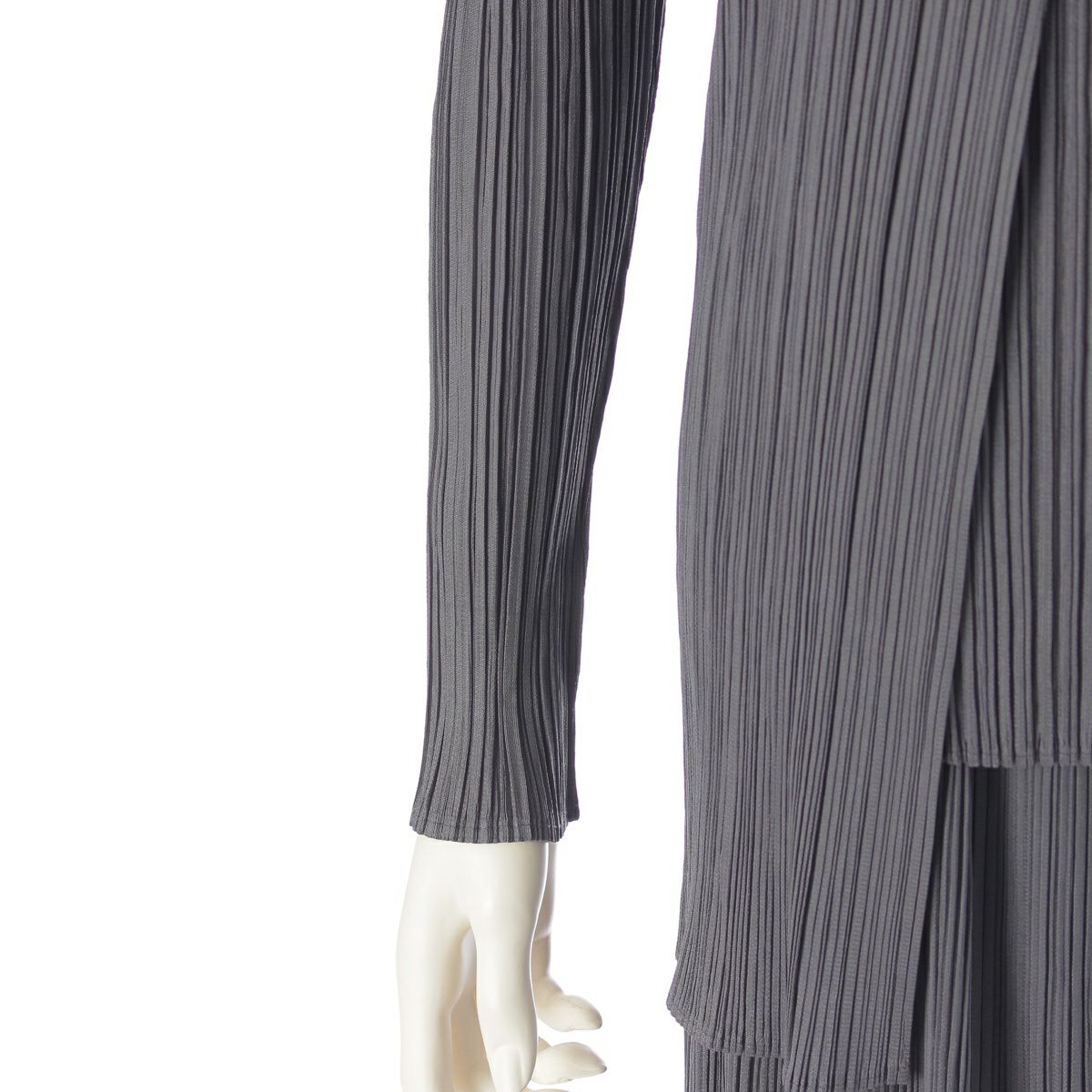 PLEATS PLEASE プリーツプリーズ　カーディガン　グレー 中古・古着通販】PLEATS PLEASE (プリーツプリーズ