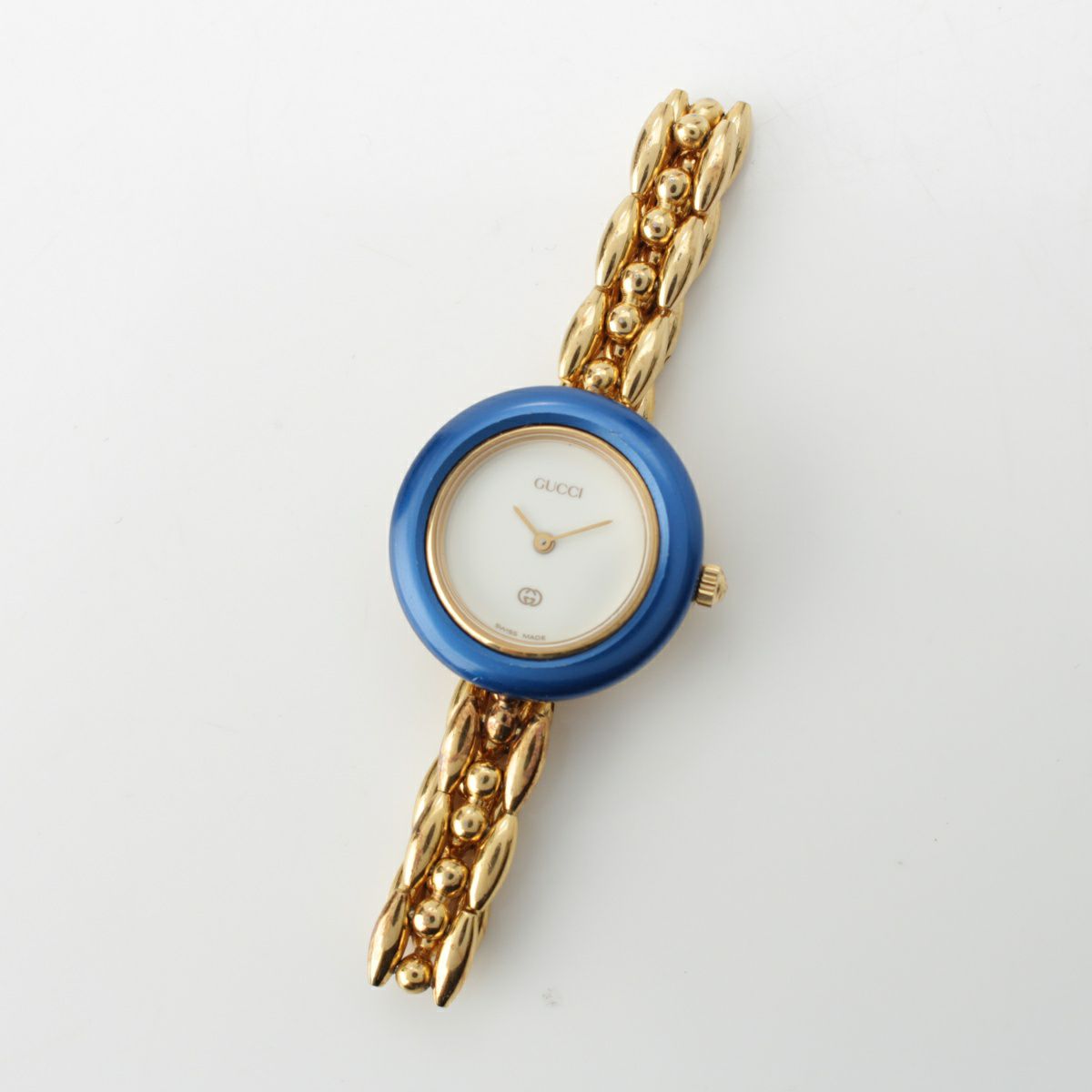 グッチ ステンレススチール チェンジベゼル ジュエリーウォッチ 腕時計