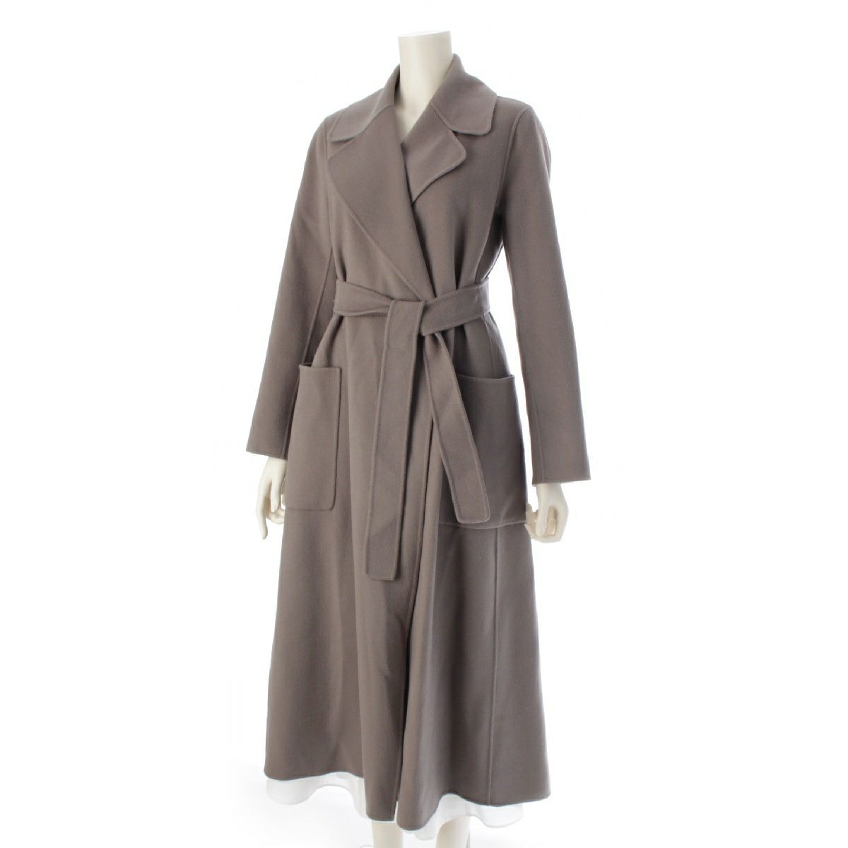 エスマックスマーラ S Max Mara ヴァージンウール ベルト付