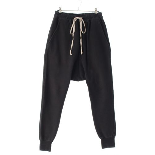 リックオウエンス ダークシャドウ Rick Owens DRKSHDW 19SS PRISONNER コットン プリズナードローストリング サルエル パンツ ボトムス DU19S4394 ブラック S