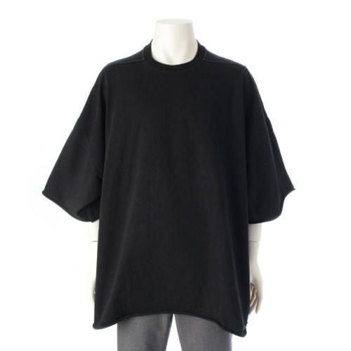 リックオウエンス 22SS TOMMY HEAVEY OVIERSIZED TEE コットン クルーネック オーバーサイズ 半袖Ｔシャツ トップス カットソー RU01B1283 ブラック F