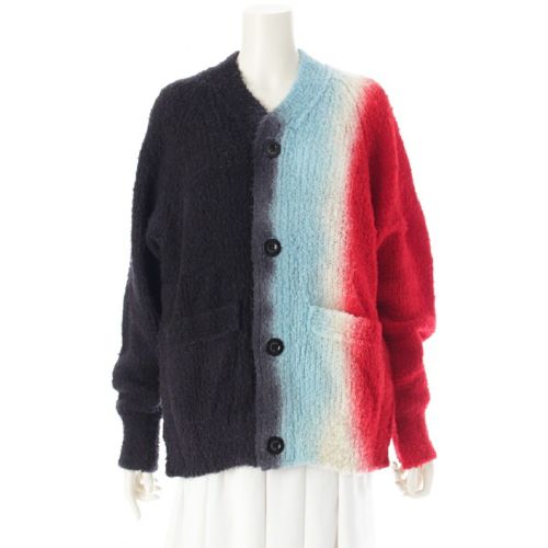 サカイ 23AW ウール タイダイ グラデーション ニット カーディガン トップス 23-03167M マルチカラー 1