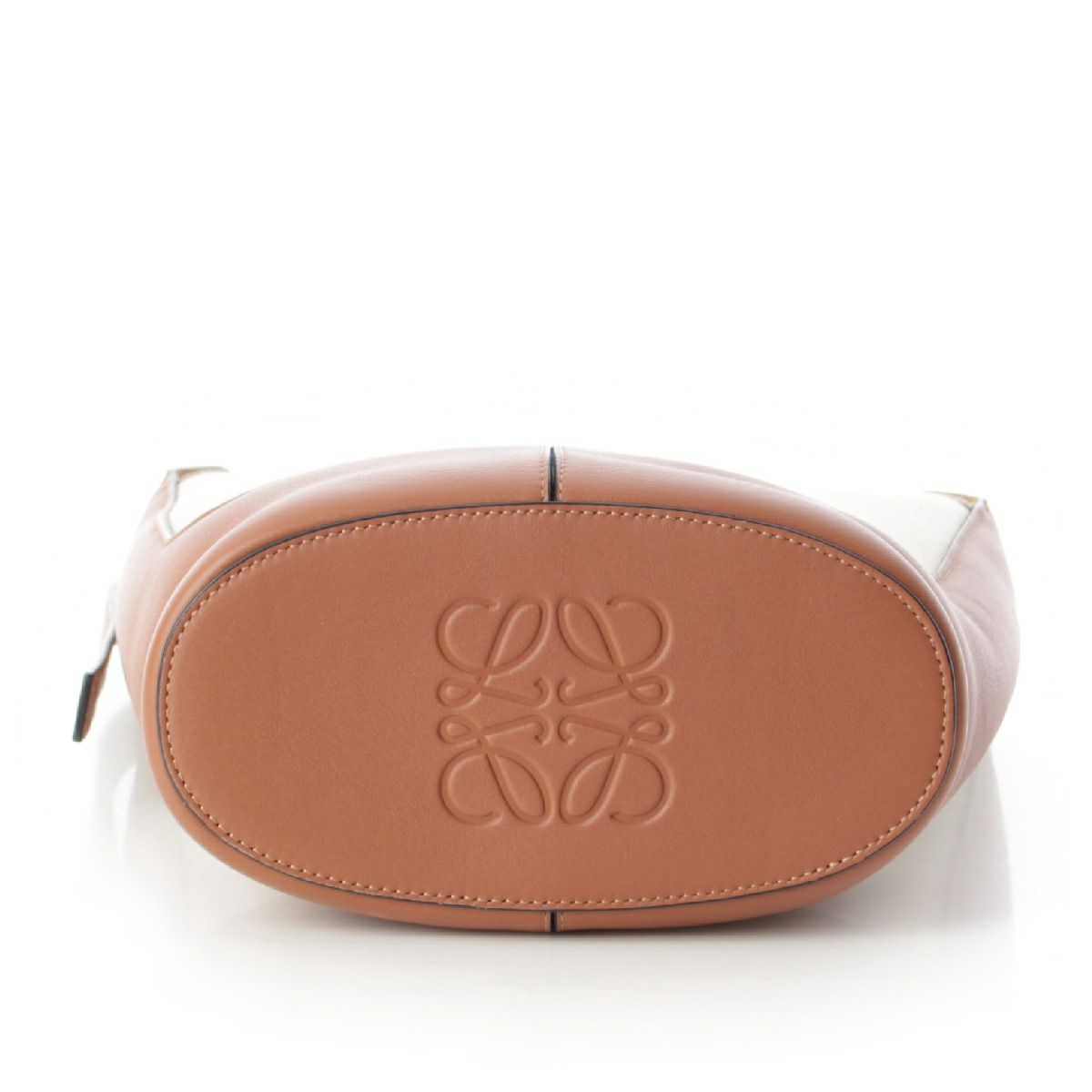 ロエベ レザー キャンバス アナグラム ホーボー バケット トートバッグ