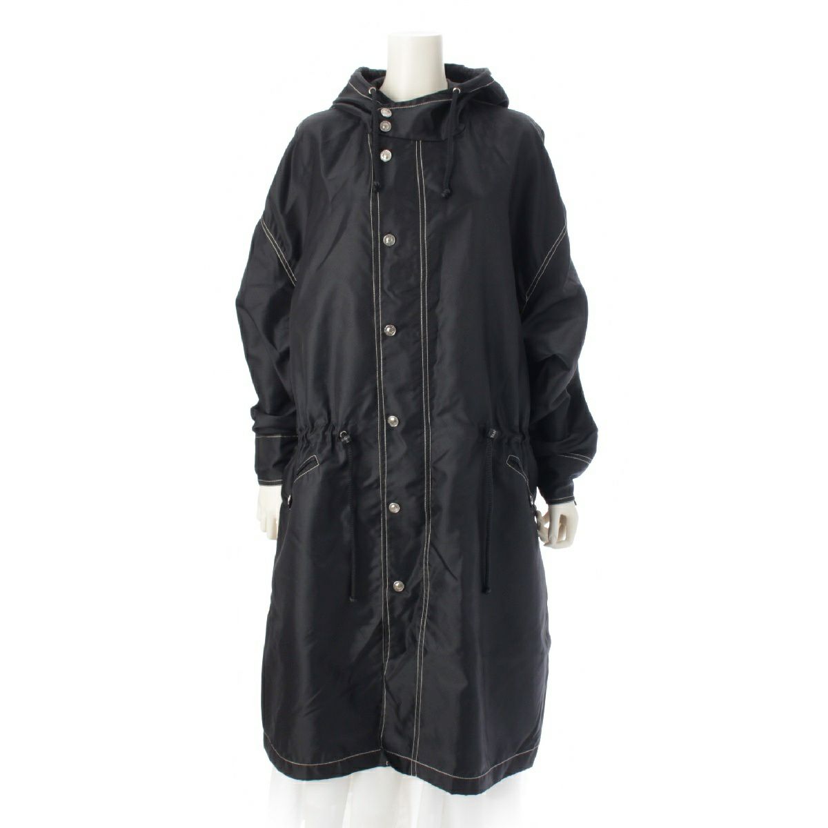 シャネル 96年 ヴィンテージ 紙タグ ココボタン フーデッド コート