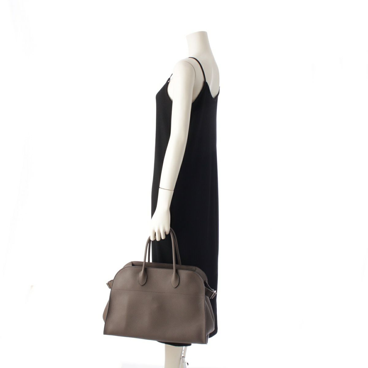 ザロウ SOFT MARGAUX マルゴー15 グレインカーフレザー ハンドバッグ