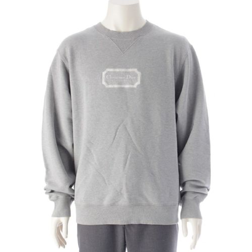 ディオール コットン COUTURE ロゴ トレーナー スウェット 長袖 トップス 243J693A0531 グレー M