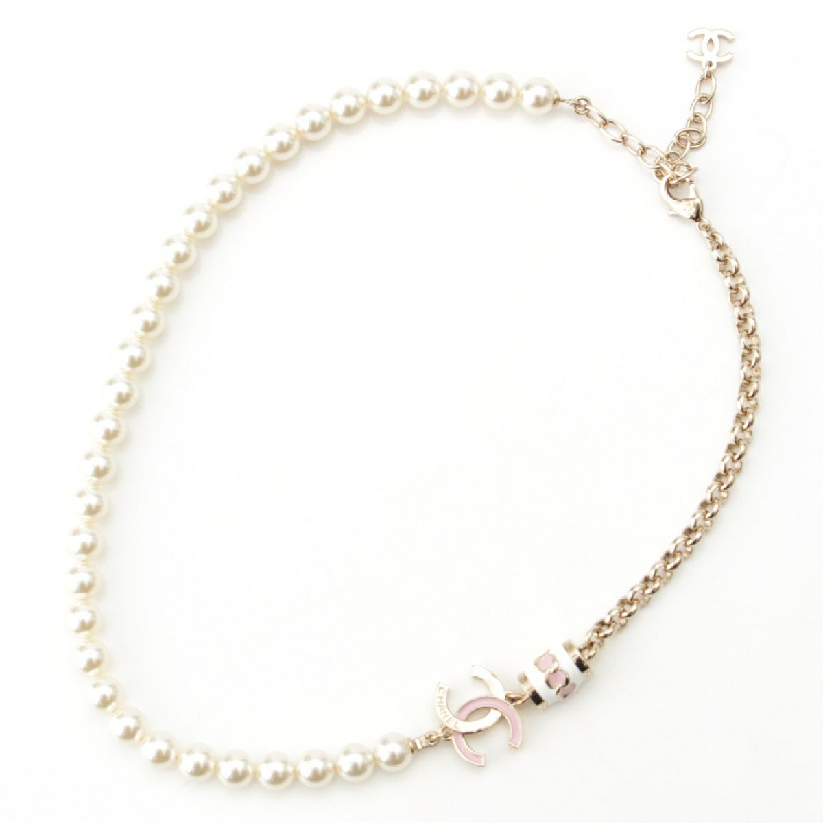 シャネル I24B ココマーク パール ネックレス ペンダント アクセサリー