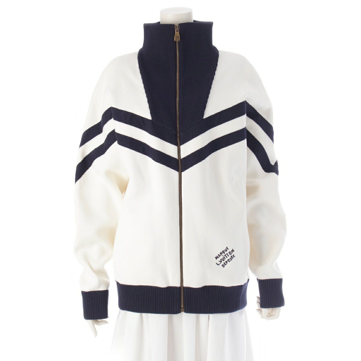 新品✨24AW✨ルイヴィトン ニットコットンセーラーブルゾン ジャケット M 新品✨24AW✨ルイヴィトン ニットコットンセーラーブルゾン