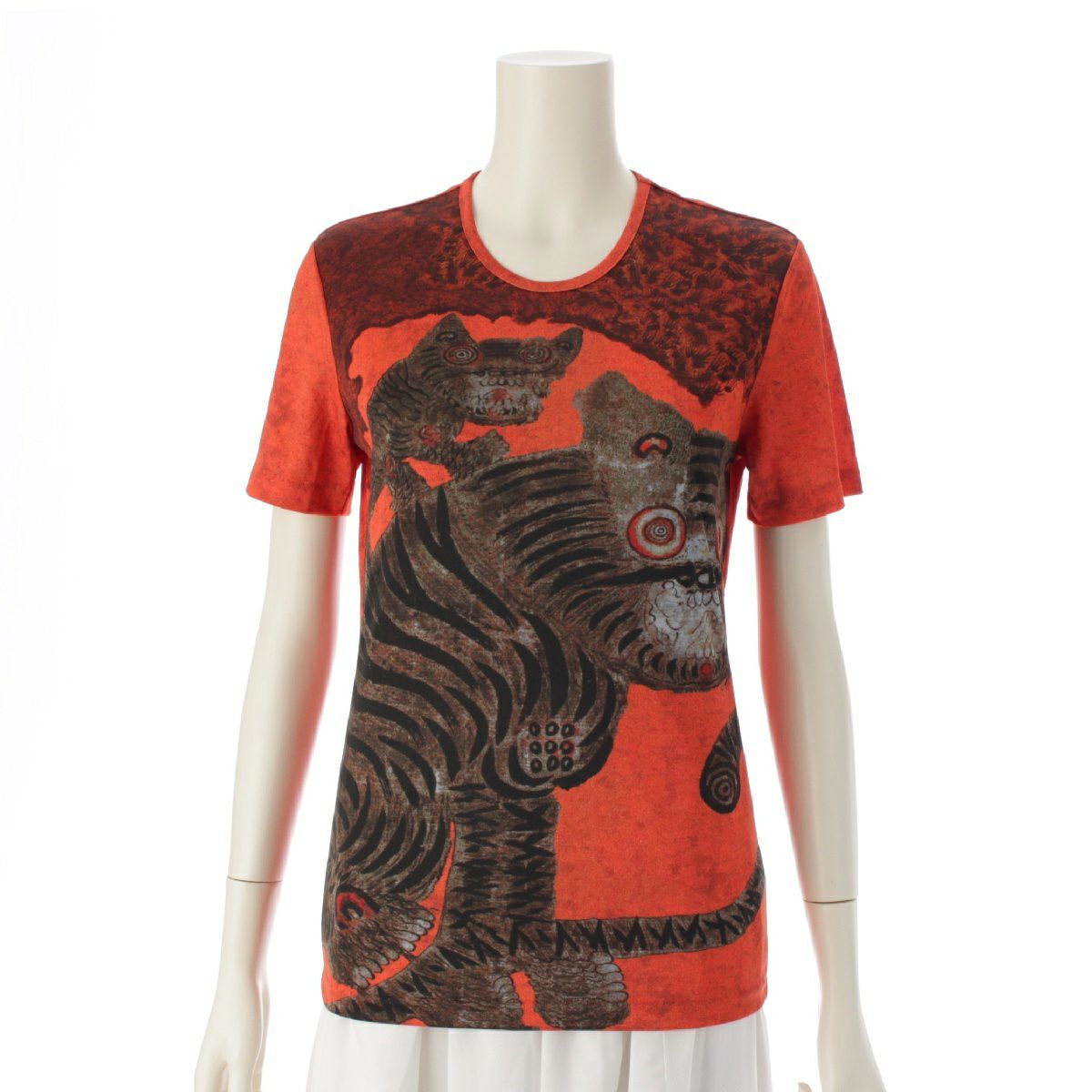 プリーツプリーズ イッセイミヤケ Tiger Cat タイガーキャット 民画  