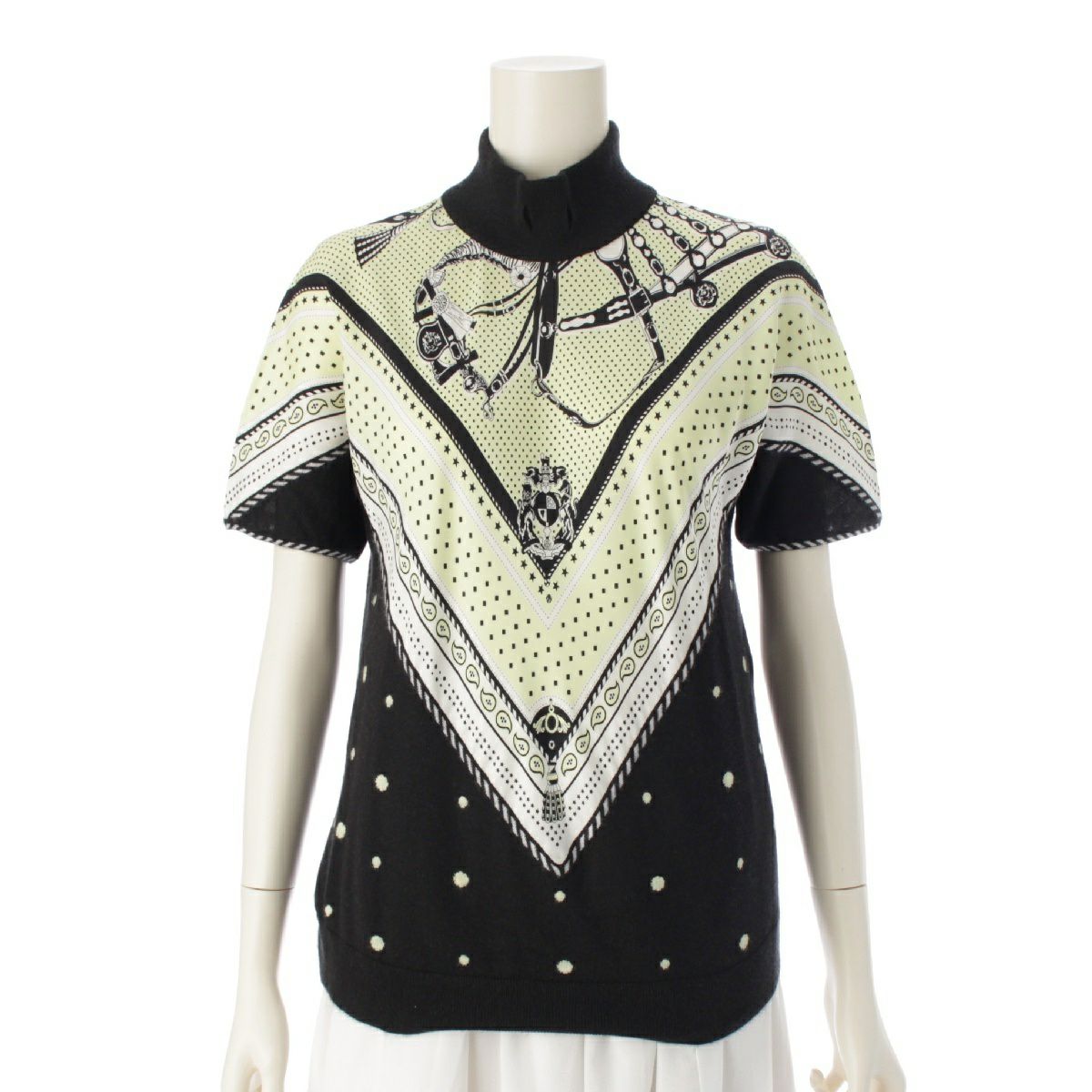 24SS/新品/約7万円】Drawerネイビー まい ブラウス