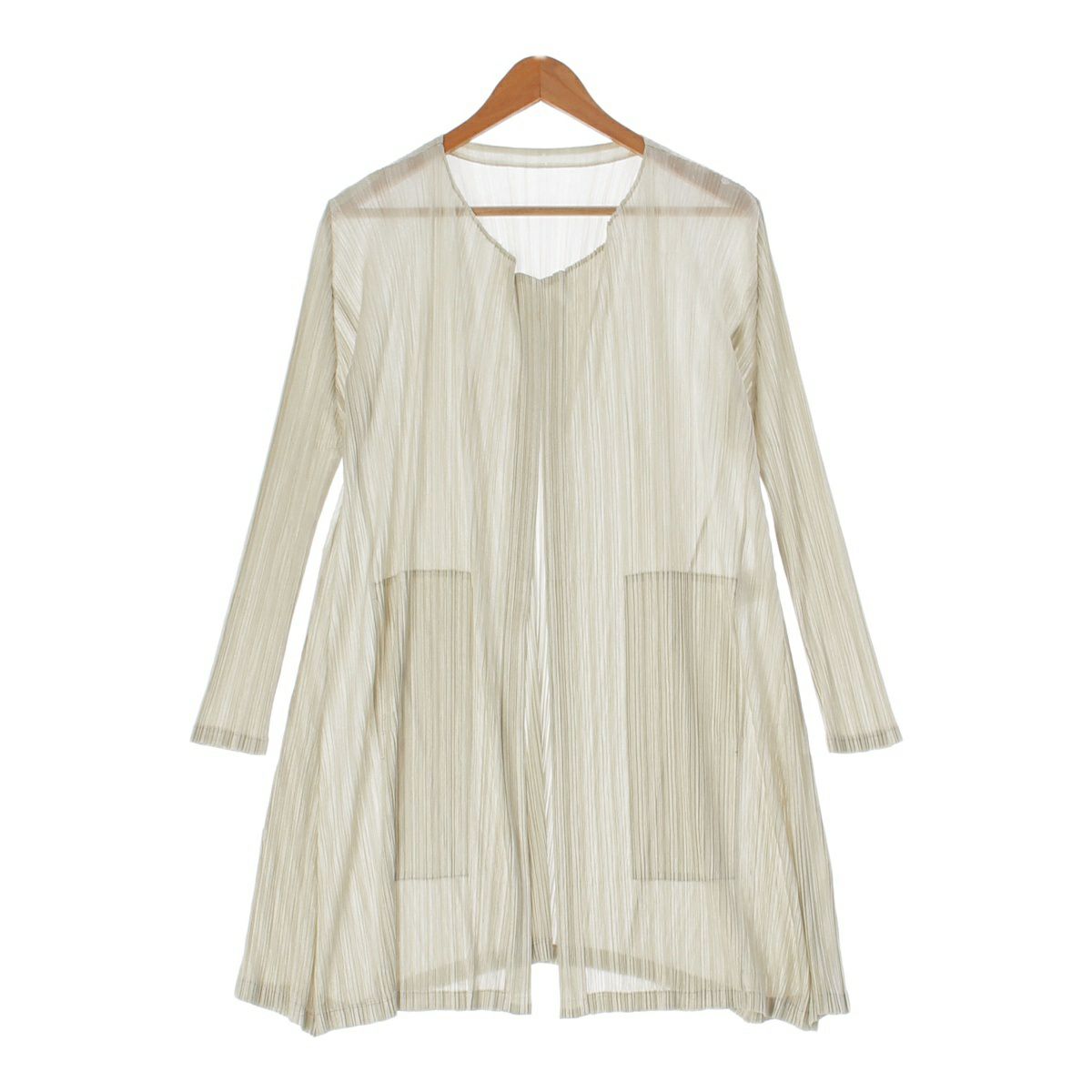 イッセイミヤケ pleats please カーディガン ボレロ 七分袖 イッセイミヤケ pleats please カーディガン ボレロ 七分袖