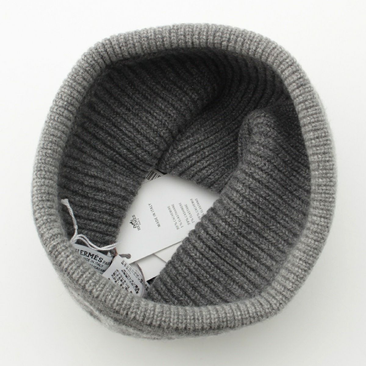 エルメス ヘブン カシミヤ シェーヌダンクル ニットキャップ 帽子  