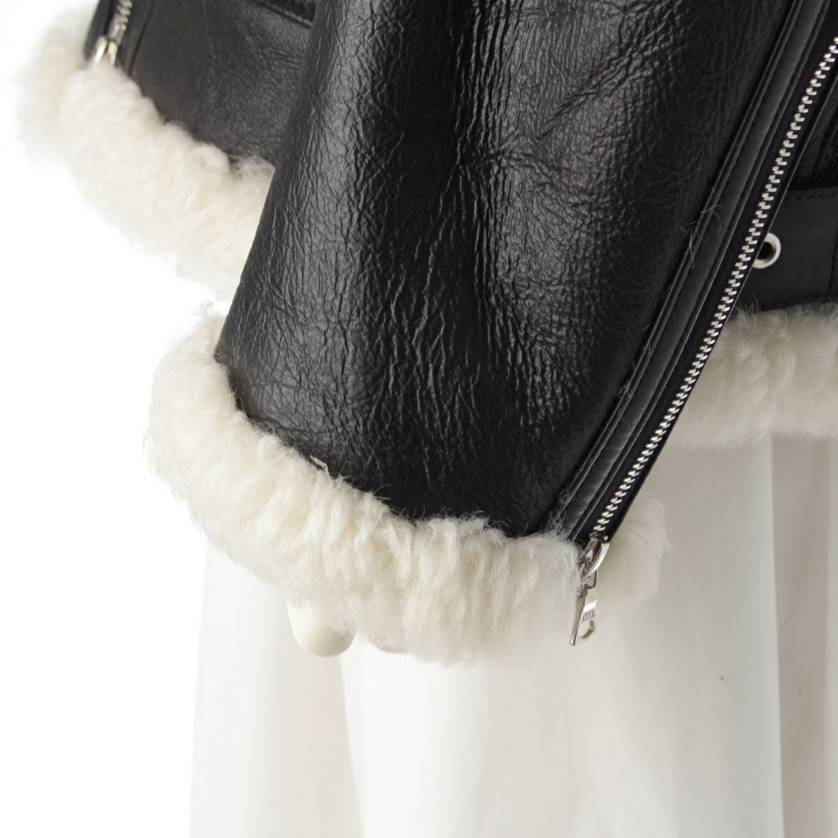 ドゥロワー ムートン レザー 青山店15周年限定 ダブル ライダース