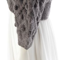 cygne シーニュ ウール 手編みポンポン ボタン カーディガン Florent