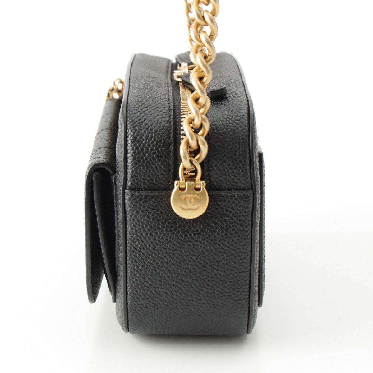 シャネル 29番台 キャビアスキン ミニフラップ チェーン ショルダー  