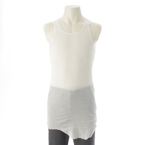 リックオウエンス 24SS BASIC RIB TANK ベーシック リブニット ノースリーブ タンクトップ トップス RU01D3150 ホワイト XL