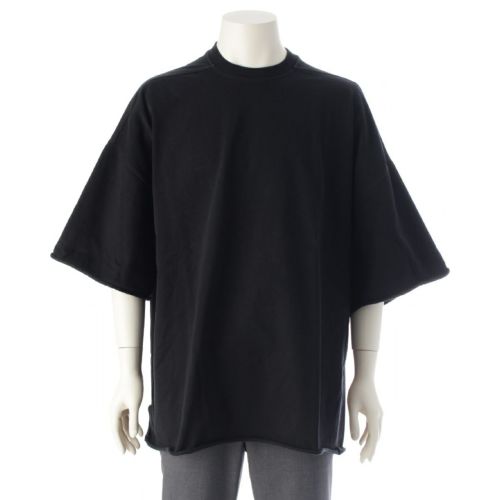 リックオウエンス 23SS コットン TOMMY TSHIRT トミーTシャツ オーバーサイズ スウェット RU01C4283 ブラック F