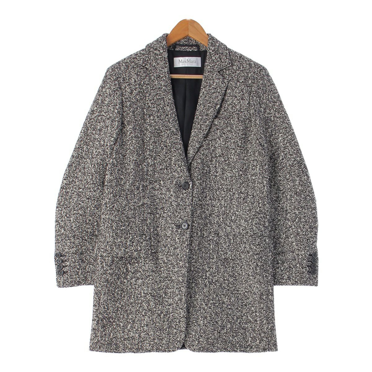 A.P.C. ステンカラーコート 34(XS位) 紺x白(チェック) 【古着】【中古  