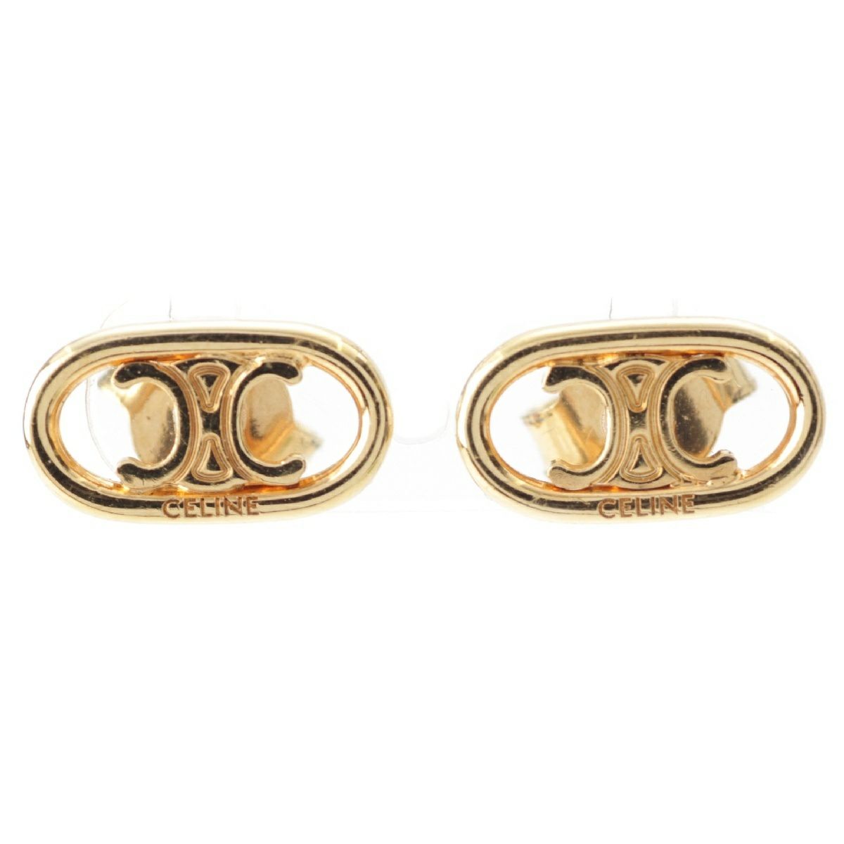 セリーヌ GP マイヨン トリオンフ ミニ ピアス アクセサリー ゴールド