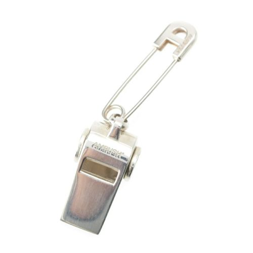 アンブッシュ ホイッスル チャーム 安全ピン シングル ピアス アクセサリー 925 シルバー 13.2g