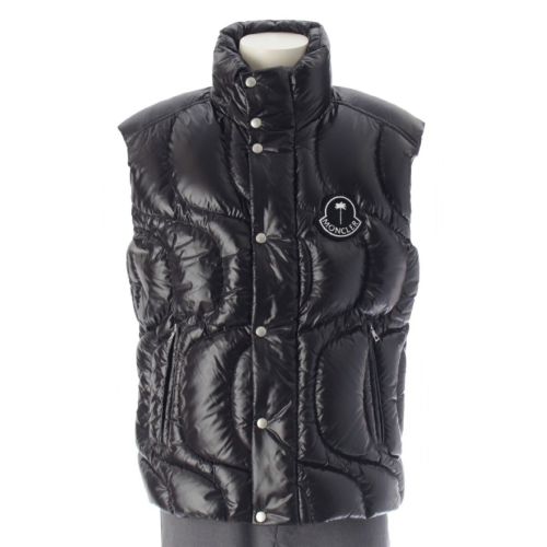 モンクレール ジーニアス Moncler Genius パームエンジェルス PALM ANGELS 24年 GWENYTH ナイロン ダウンベスト ジャケット アウター ブラック 1