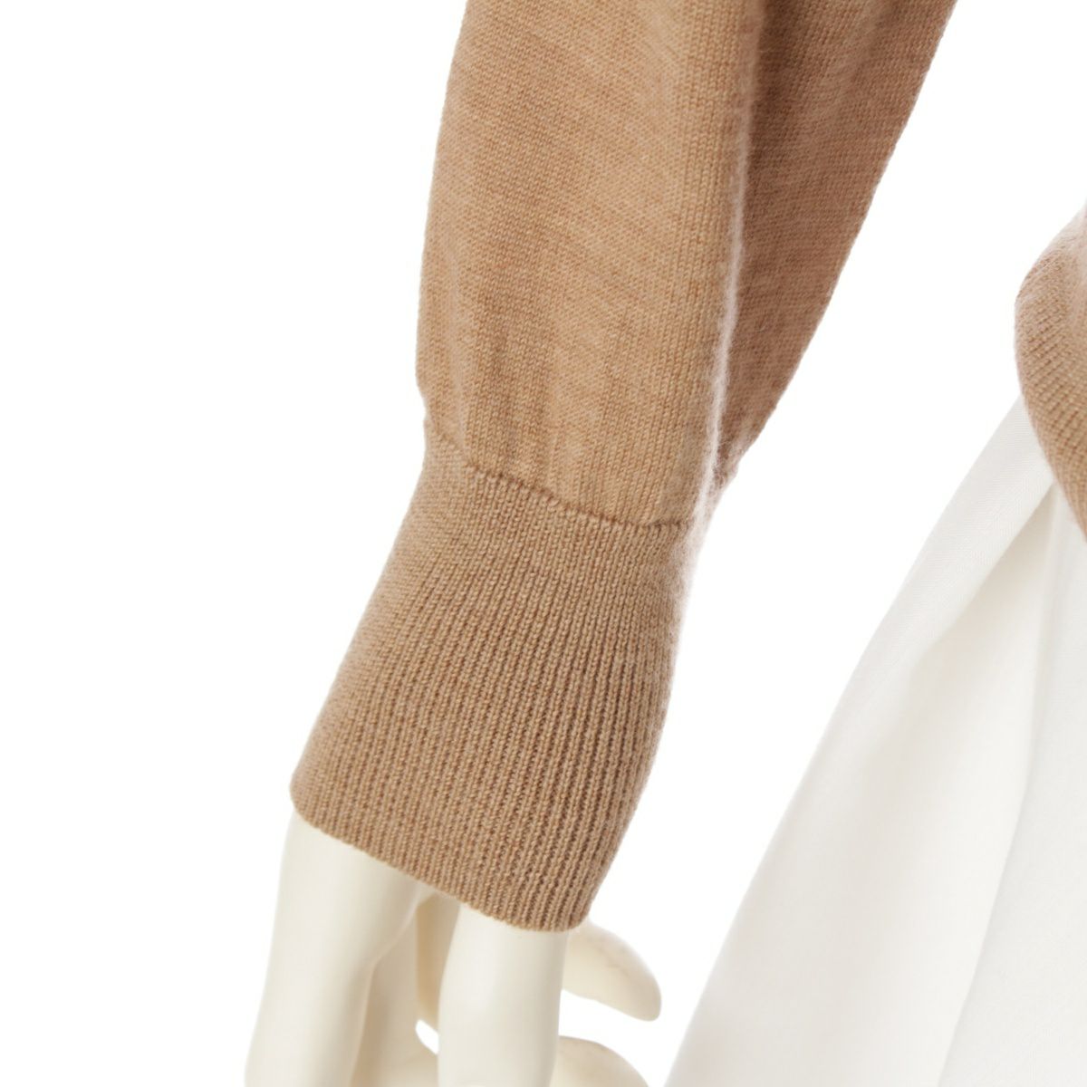 バーバリー ウール レイヤード風 ニット カーディガン 長袖トップス  