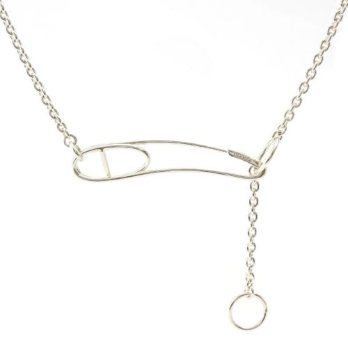 エルメス シェーヌダンクル パンク ロング チェーン ネックレス ペンダント アクセサリー SV925 シルバー 133g