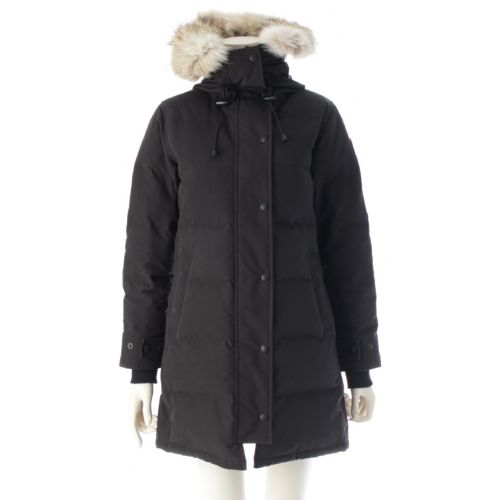 カナダグース シェルバーンパーカ SHELBURNE PARKA FF コットン ナイロン ロゴ ワッペン ファー フード ダウンコート アウター 3802LA ブラック XS