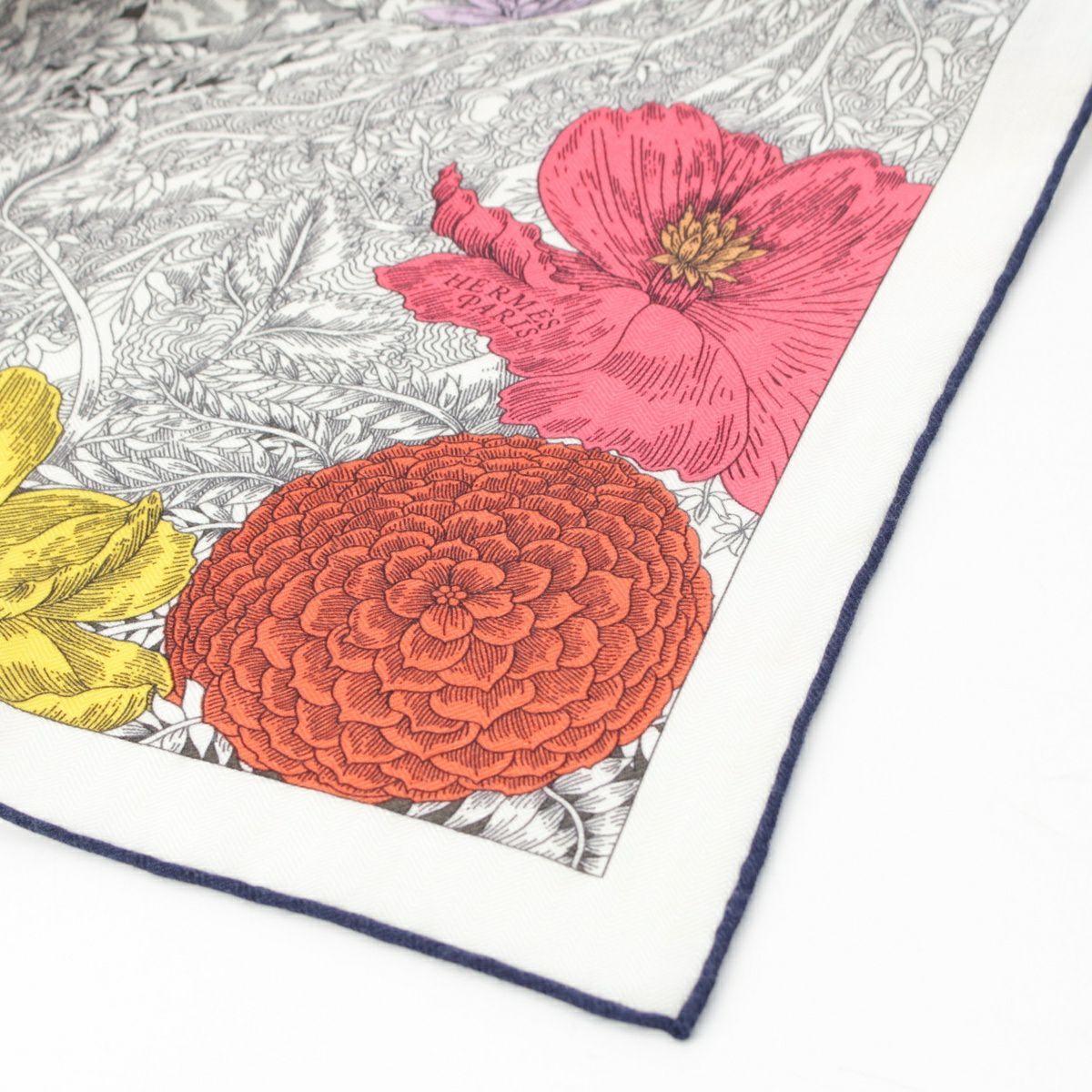 エルメス カレジェアン140 カシミヤ シルク Retour a la Nature 自然  