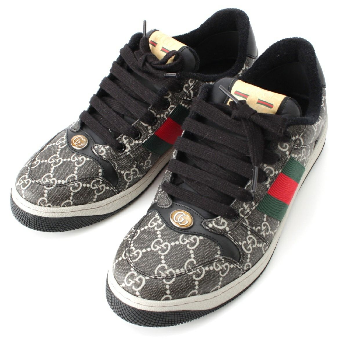 グッチ スクリーナー レザー GGマーモント シェリーライン ローカット  