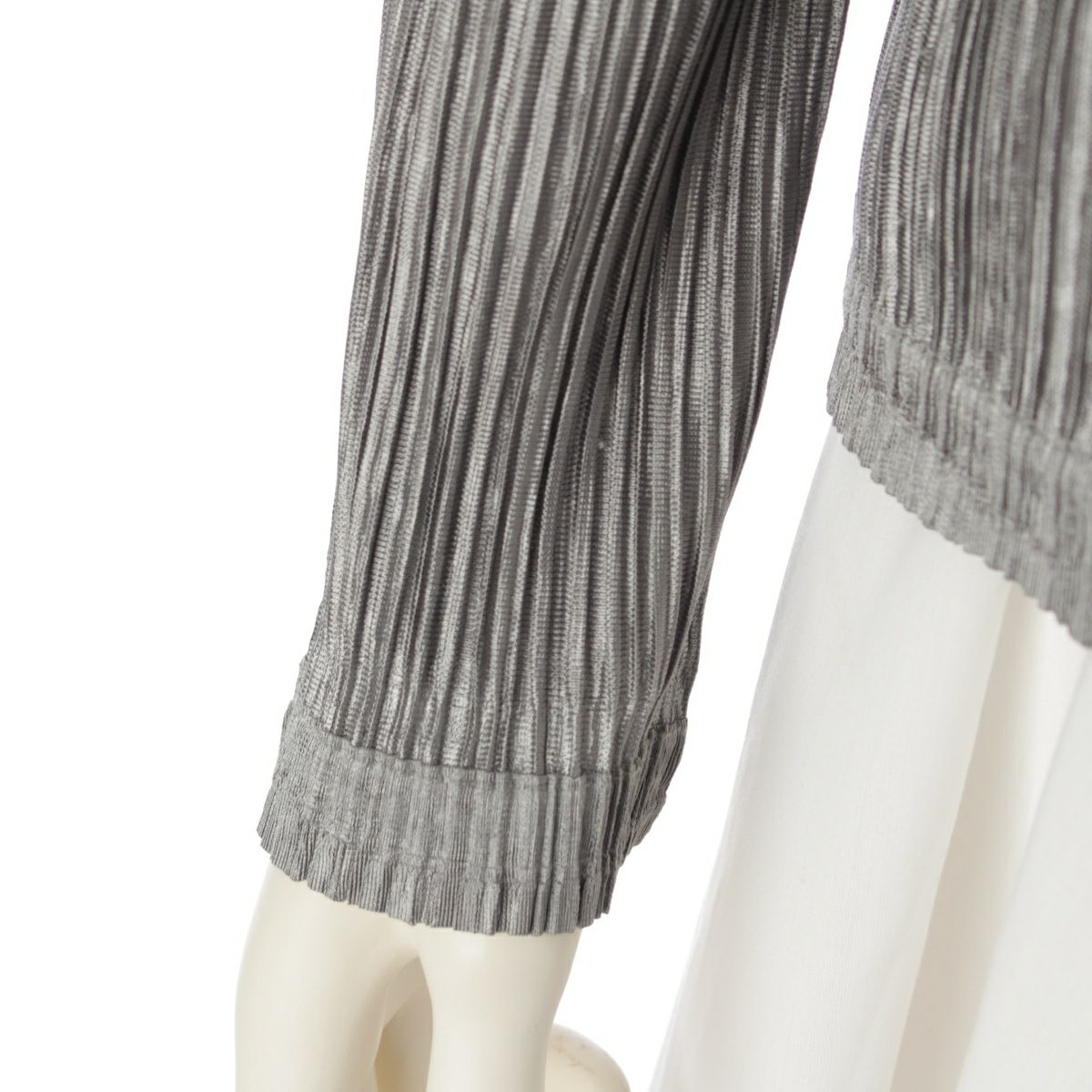 プリーツプリーズ イッセイミヤケ ポリエステル 長袖 ダブルブレスト  