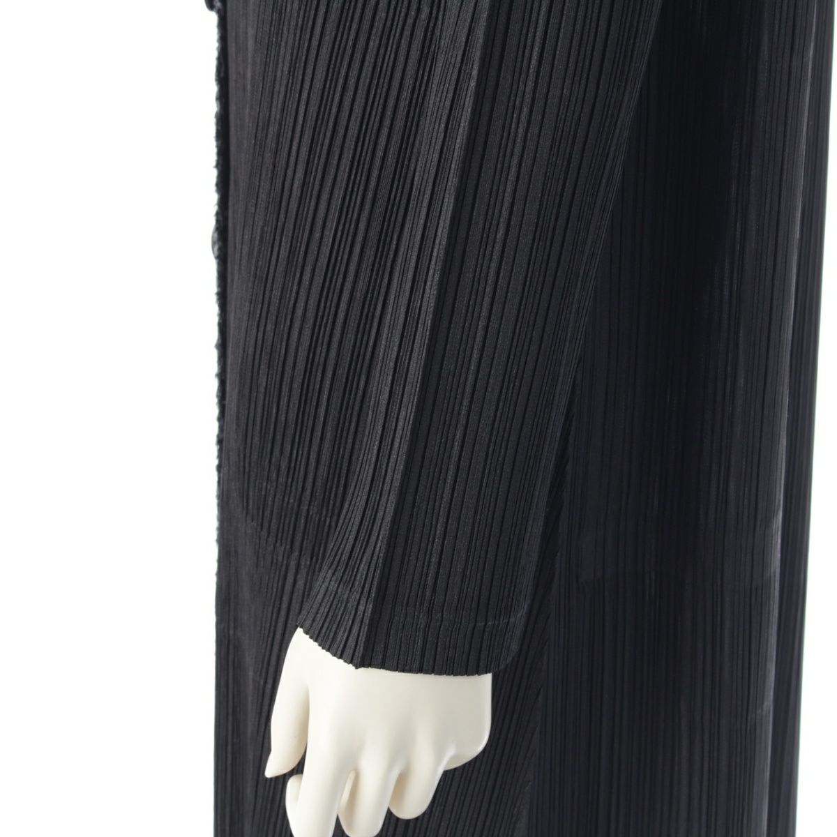 プリーツプリーズ イッセイミヤケ シャギートリム ショルダーパッド  