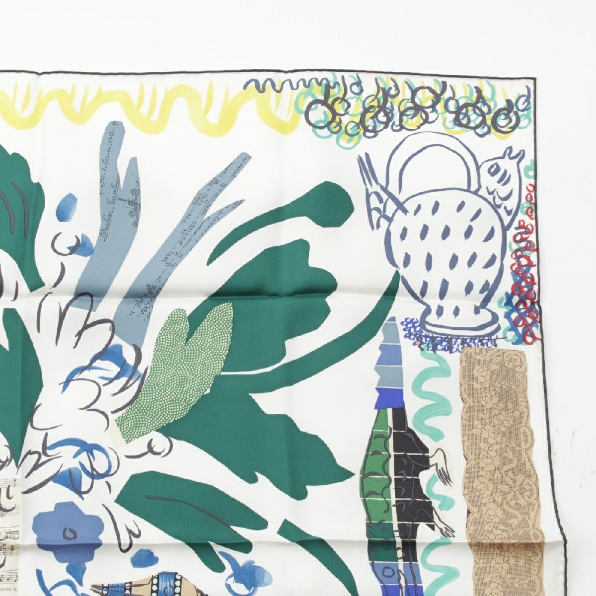 エルメスカレ90 La Maison des Oiseaux Parleurs エルメス カレ90 シルク La Maison des Oiseaux Parleurs