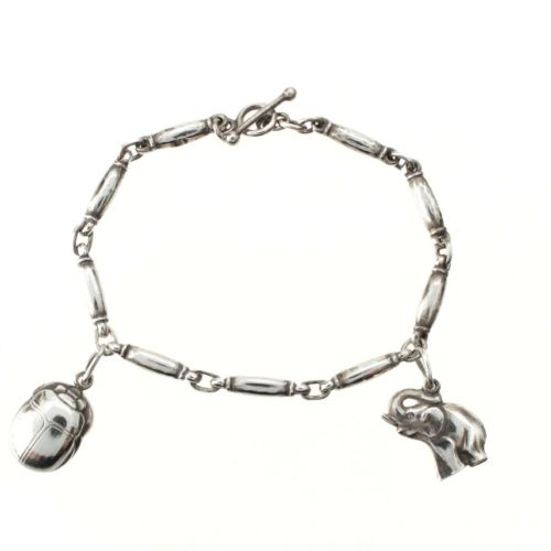 ジョージジェンセン スカラベ エレファント ブレスレット アクセサリー SV925 シルバー 25.4g